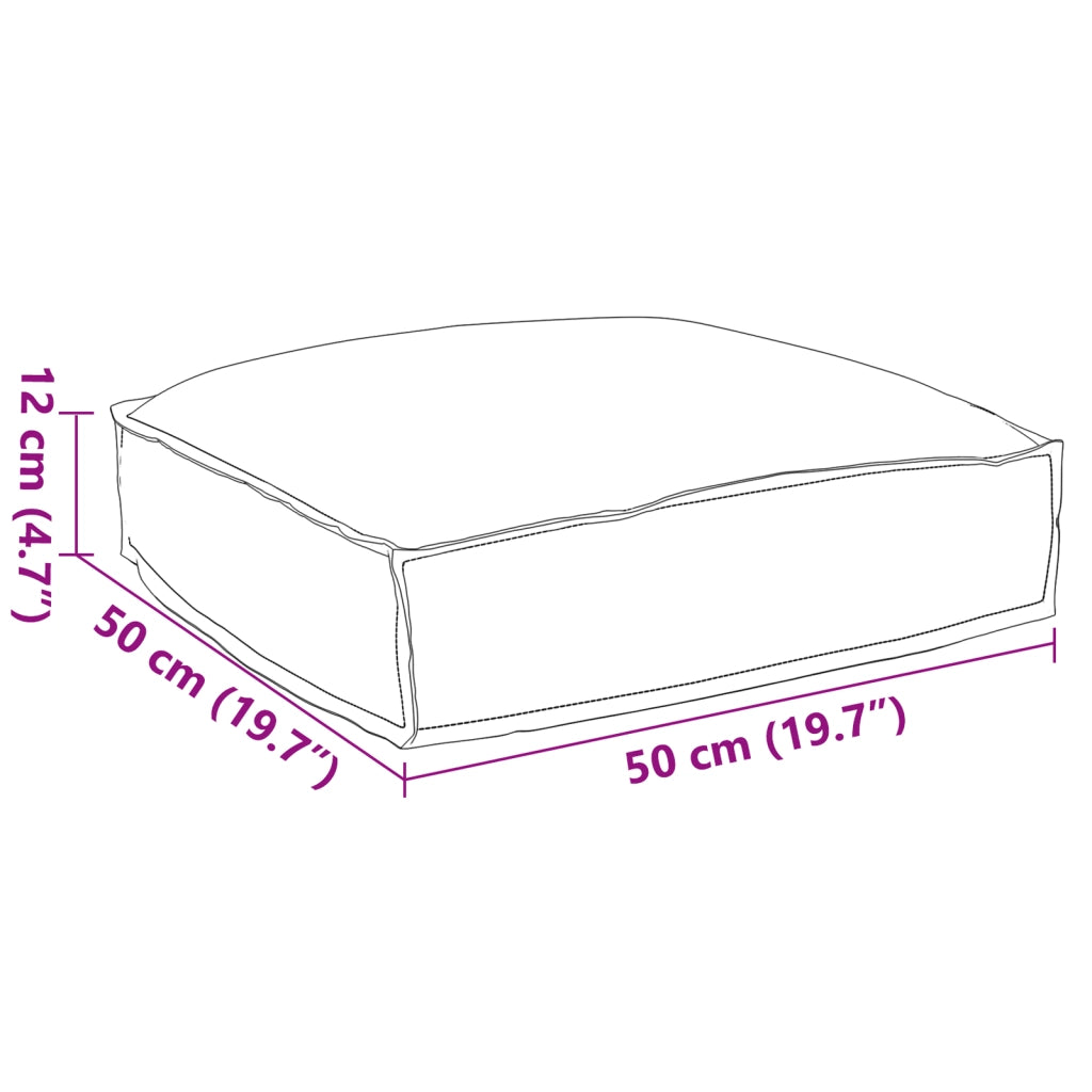 Cuscino per pallet di per seduta crema 50x50x12 cm in tessuto oxford
