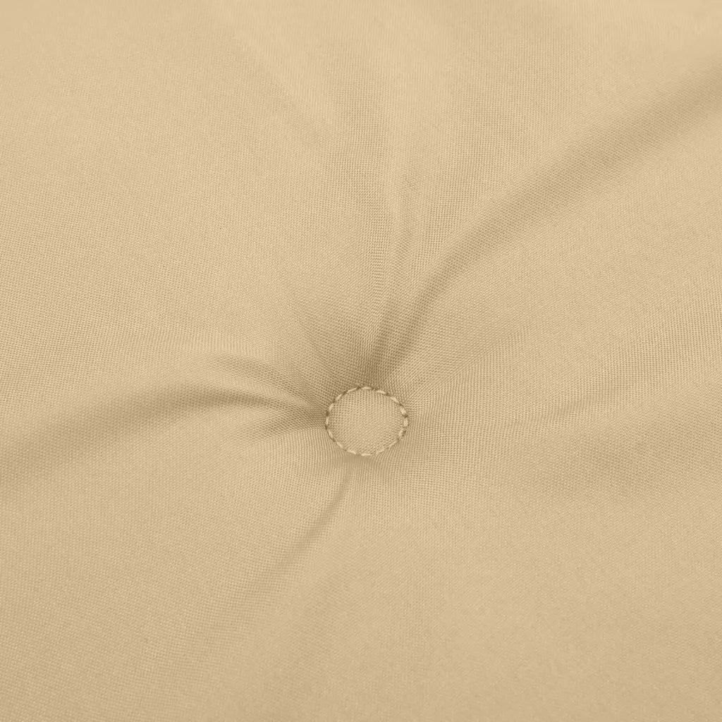 Cuscini Sedia Schiena Alta 2 Beige MÃ©lange 120x50x4 Tessuto