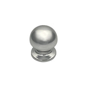 Pomolo fisso per porta SAGUATTI 169/50AB in alluminio argento lucido