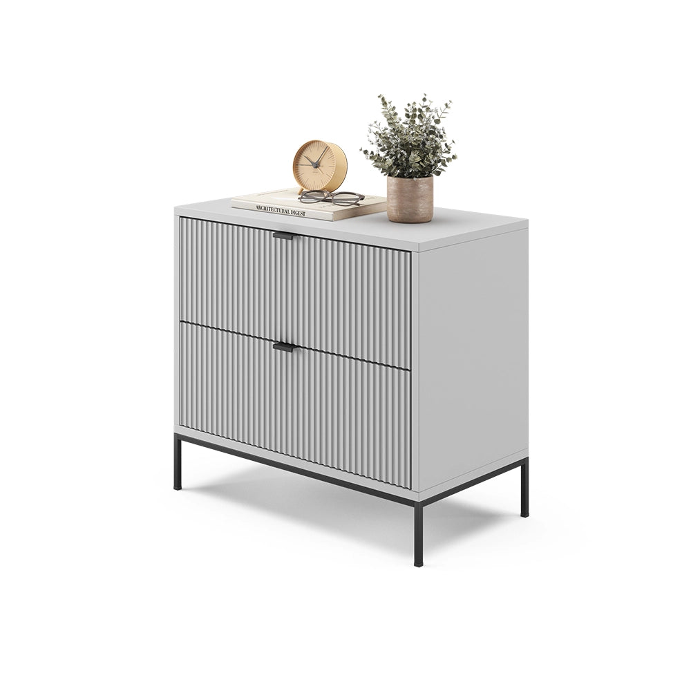 Vicco Comodino camera da letto Grigio 36 x 60 cm