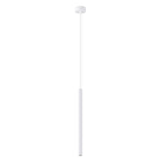 Lampada a sospensione ZENTRA tubo rigato bianco G9 8W