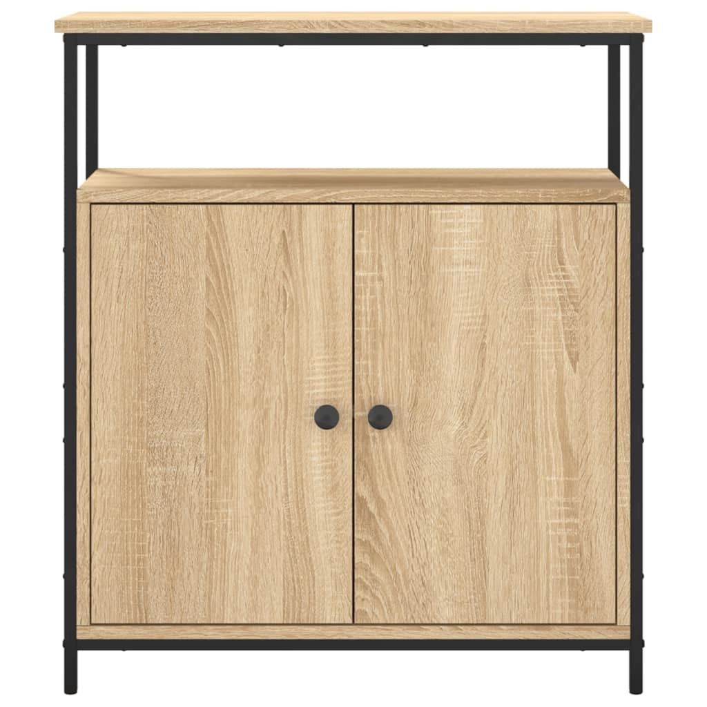 Buffet credenza cassettiera armadio mobile contenitore organizer cucina soggiorno rovere Sonoma 70 x 30 x 80 cm legno ingegnerizzato marrone 02_0031691