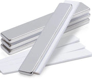 Magnetici Neodymium Extra Forti, 60x10x3mm Magnetici Rettangolari Magnetici Forti per Frigoriferi Magnetici Adesivi Magnetici Autoadesivi Forti per Tabella Magnetica Cucina 4 Pezzi