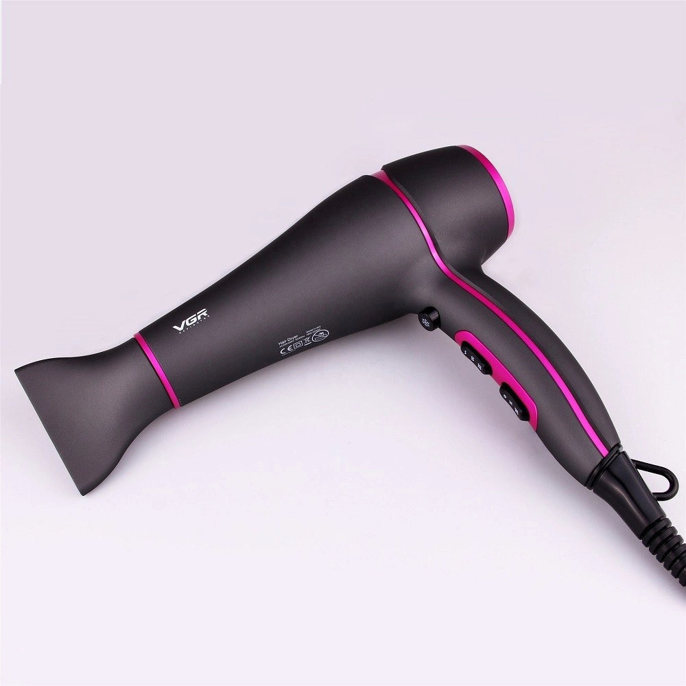 Trade Shop - Asciugacapelli Professionale A Motore Cc 2200 Watt Salone 2 Velocità Vgr V-402 -