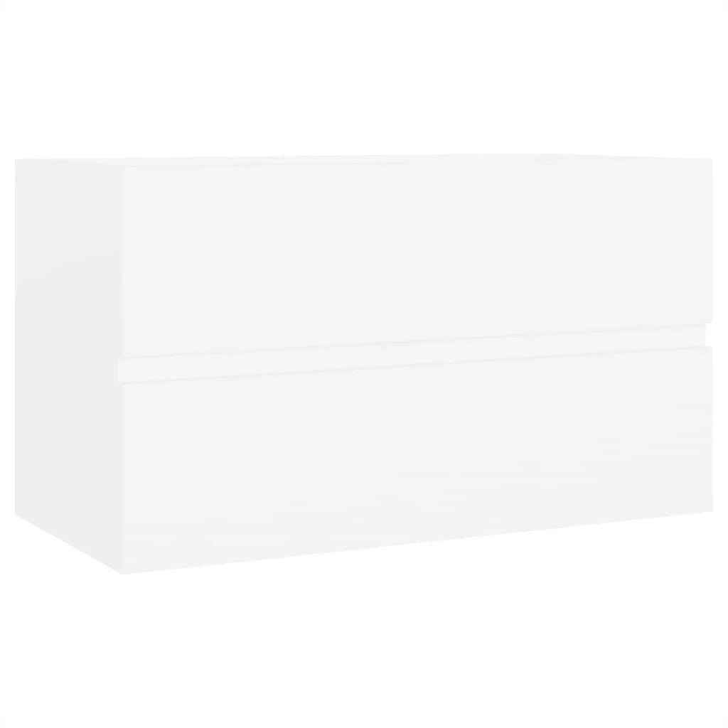 Mobile lavabo con vasca integrata 80 x 38,5 x 45 cm truciolare bianco 02_0006426