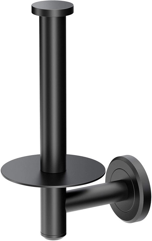 Sostegno per WC in legno, colore nero, modello 4248MX, serie Latitude II