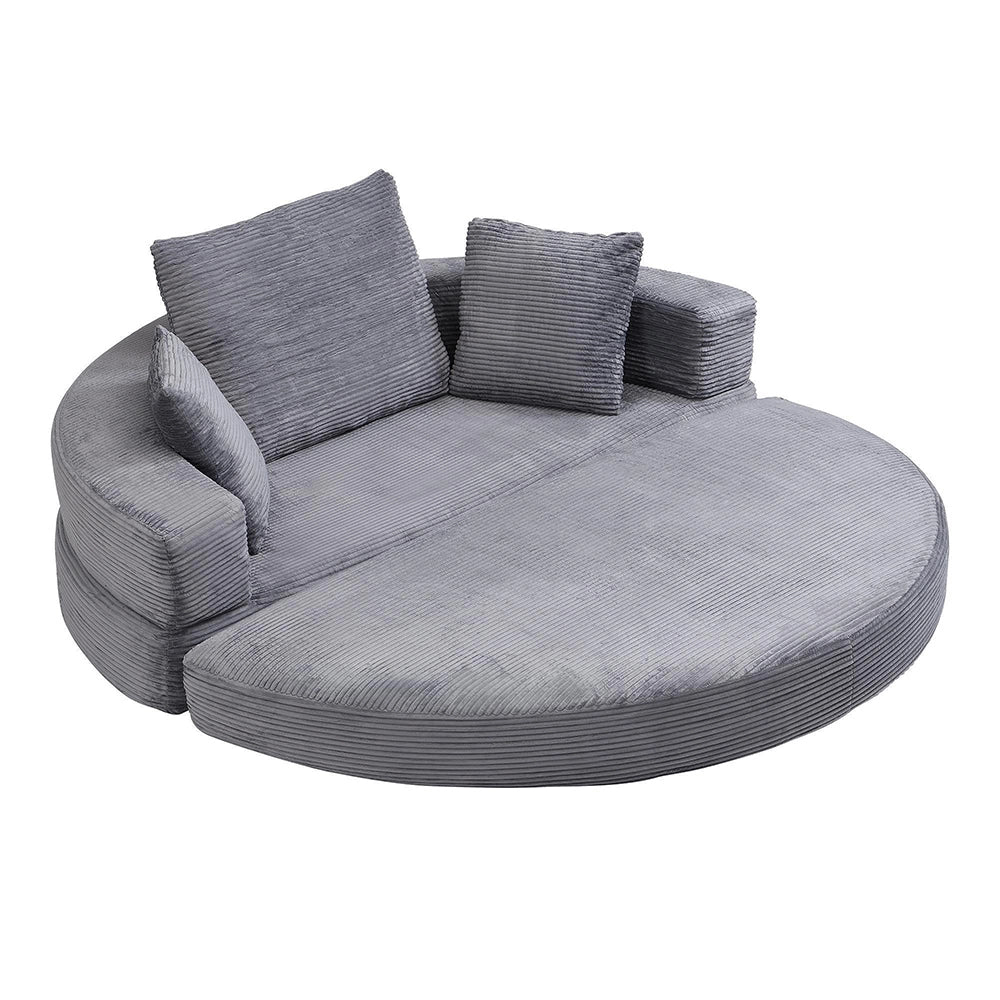 Canap¨¦ letto multifunzionale - Xylo - 173x176 cm - Velours c?t¨¦l¨¦