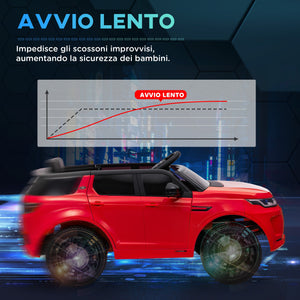 Macchina Elettrica per Bambini con Licenza Land Rover Discovery Sport 106x65,5x51 cm Rosso