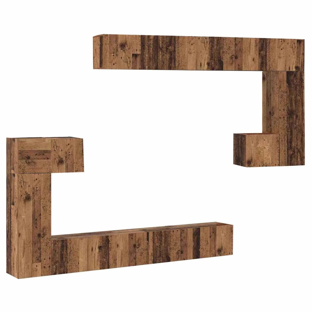Unità TV 4 pcs Legno vecchio Legno multistrato 3393390