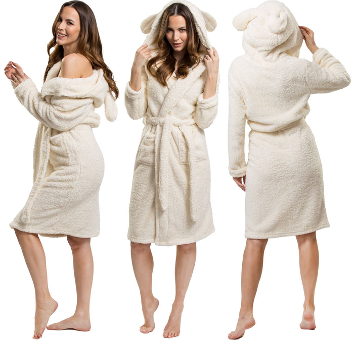 Accappatoio Teddy Ecru Women S/m