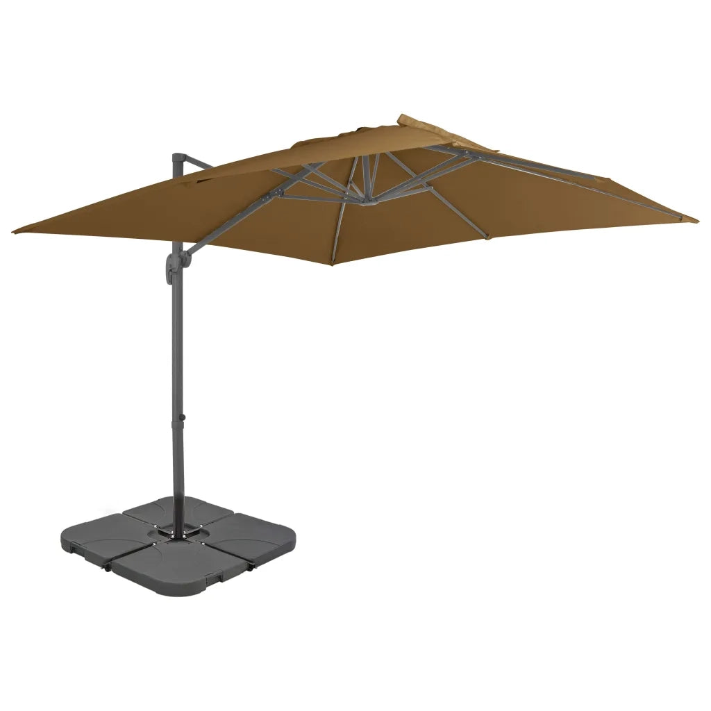 Ombrellone da Esterni con Base Portatile Grigio Talpa cod mxl 17214