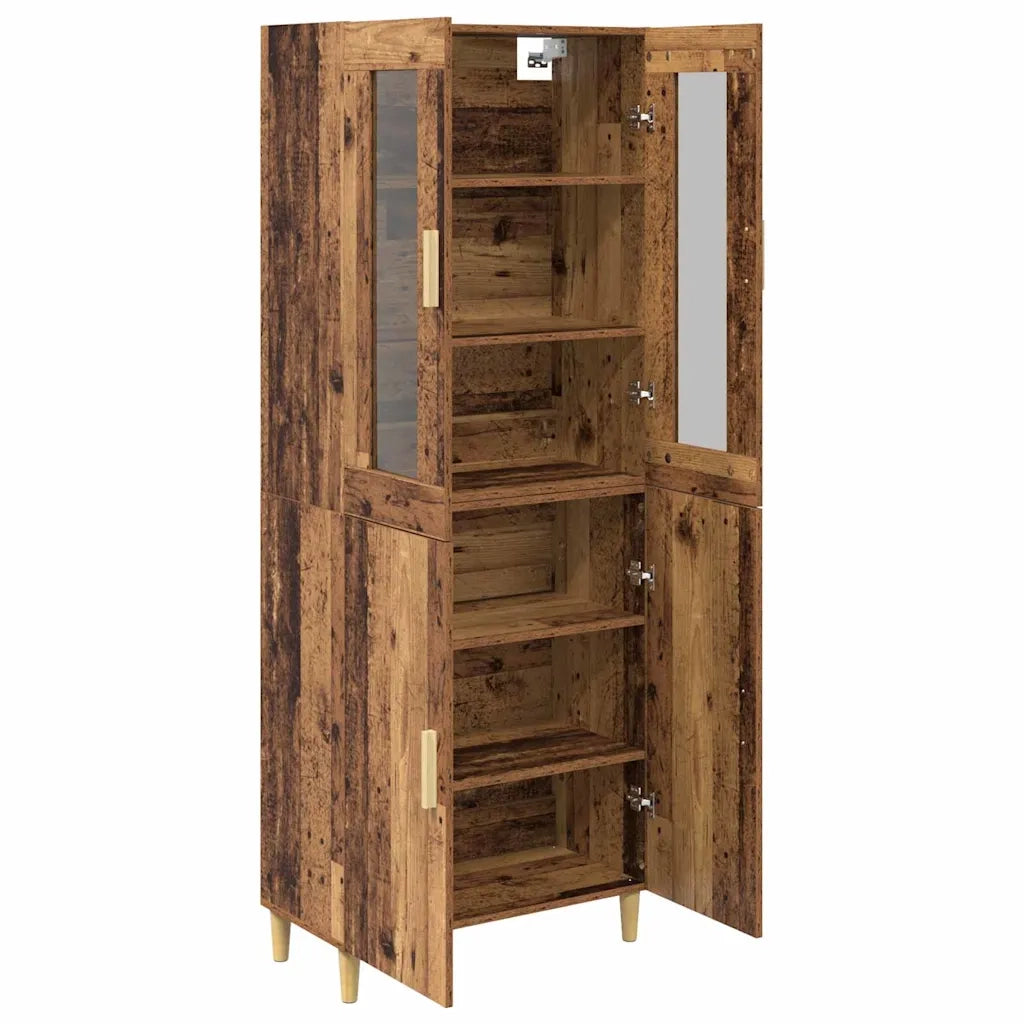 Credenza-Buffet-Armadio da cucina Legno vecchio 69,5 x 34 x 180 cm 239810
