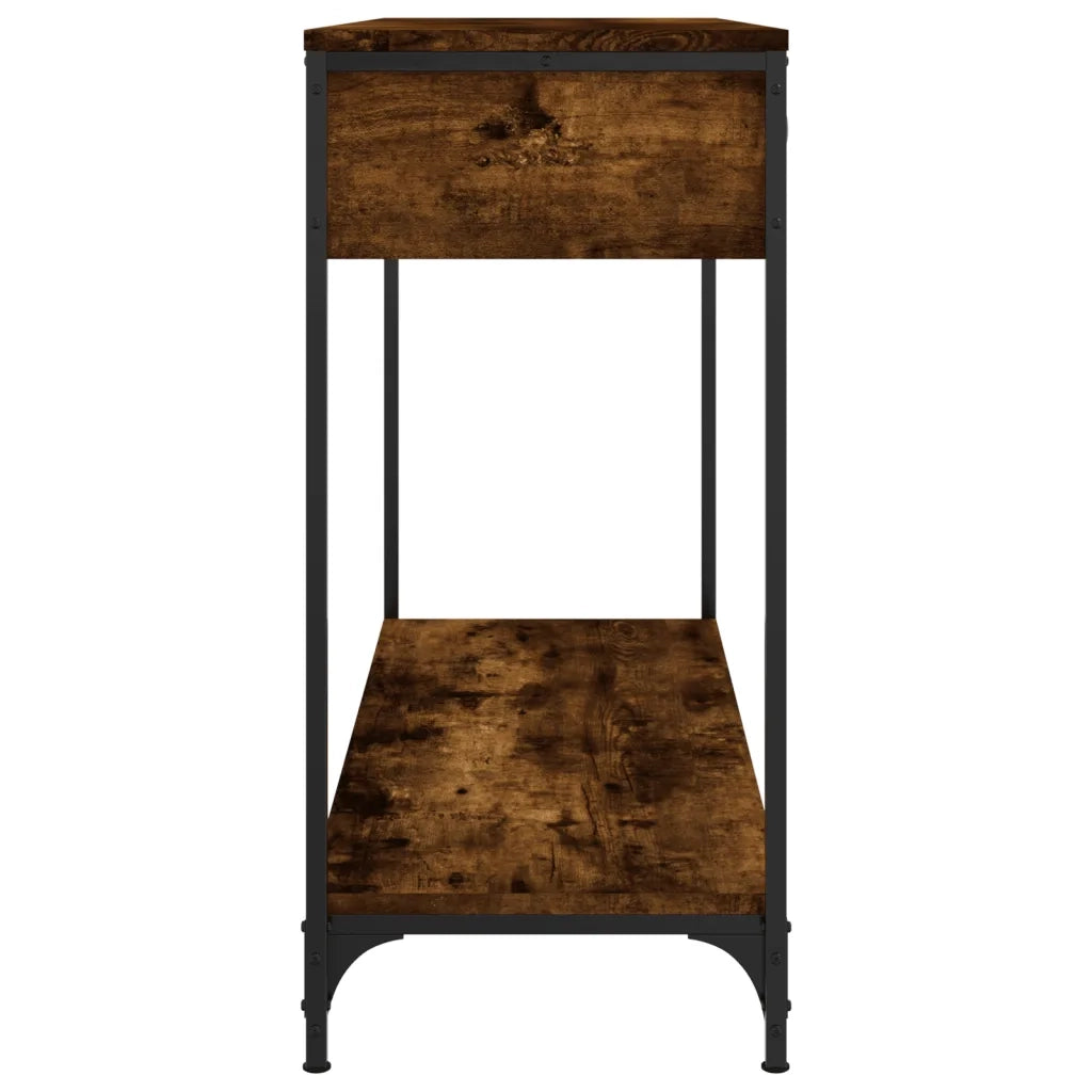 Tavolino Consolle Rovere Fumo 100x34,5x75cm Legno Multistrato 834172