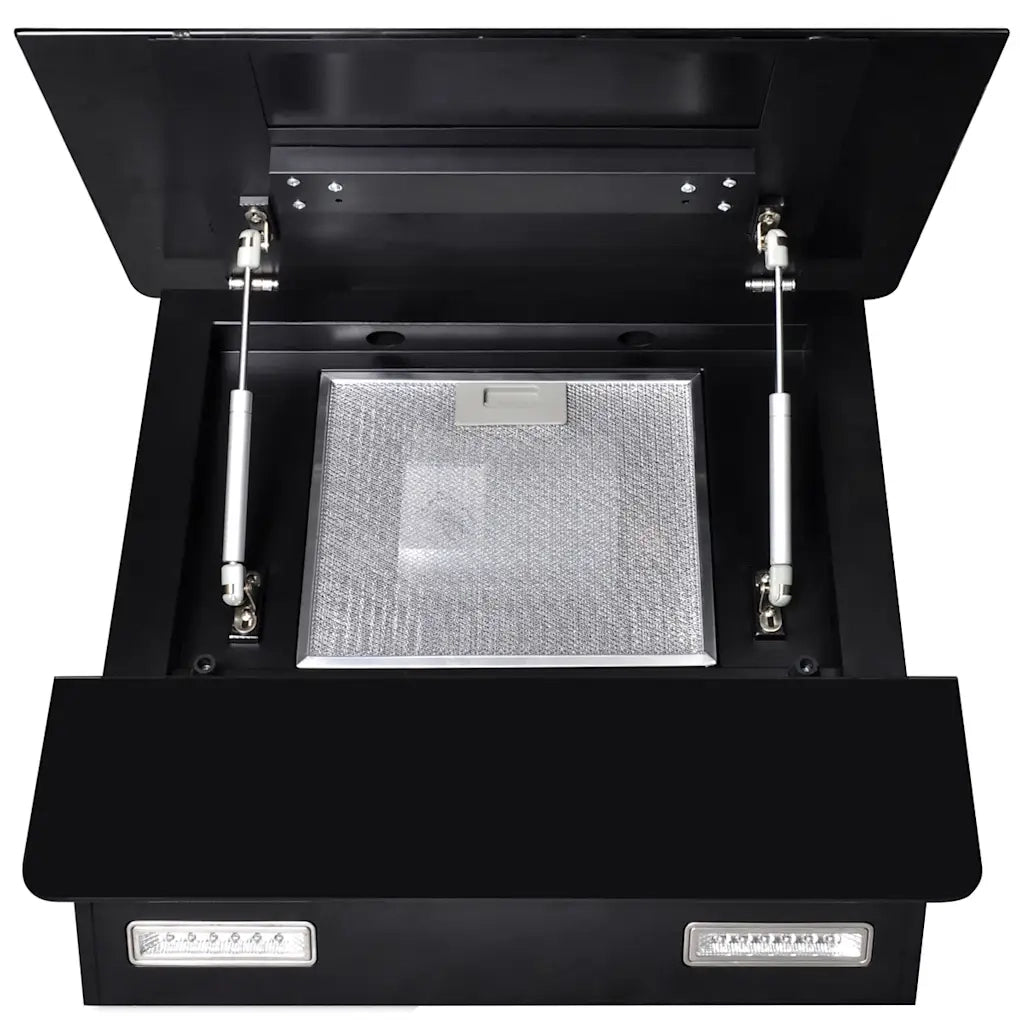 Cappa in Vetro Temperato con Display 600 mm Nera 241215