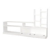 Porta TV in legno "Dolunay" - 164 x 25 x 91 cm - Bianco