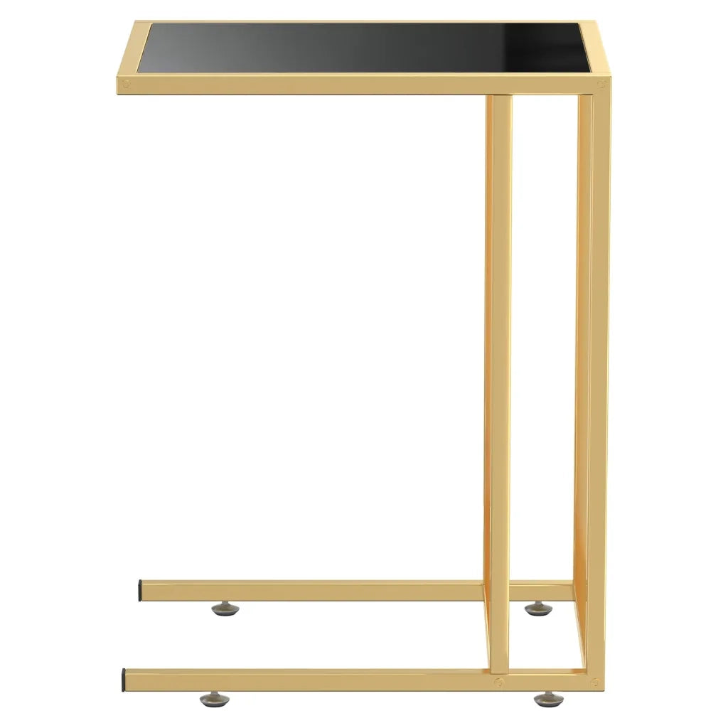 Tavolino per Computer Nero 50x35x65 cm in Vetro Temperato 331646