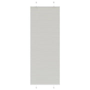 Tenda Plissettata | Tenda pliss¨¨ Grigio Chiaro 70x200 cm Larghezza Tessuto
