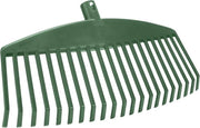 Falcia per Steuber telescopio, rastrello in plastica per giardino, 42 x 30 cm, verde-giallo