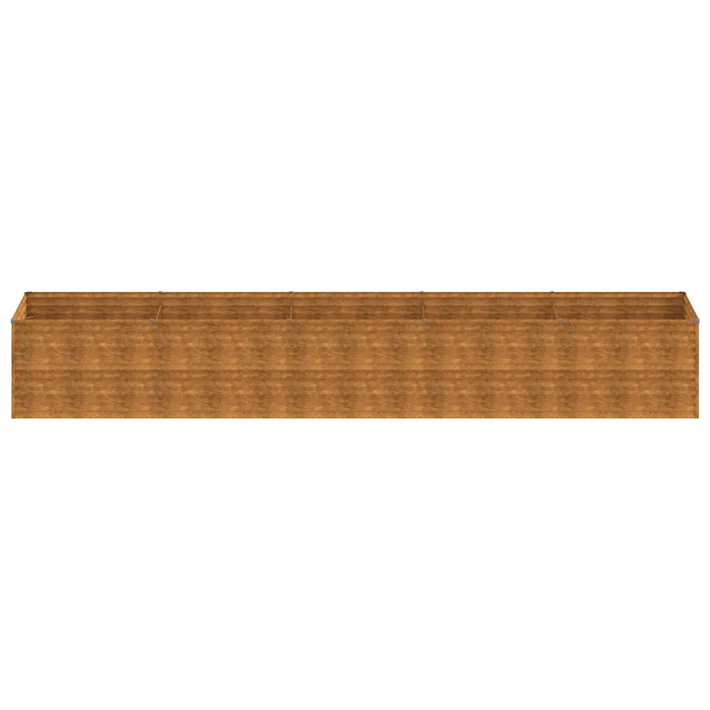 Fioriera Rialzata da Giardino 479x100x69 cm in Acciaio Corten 152006