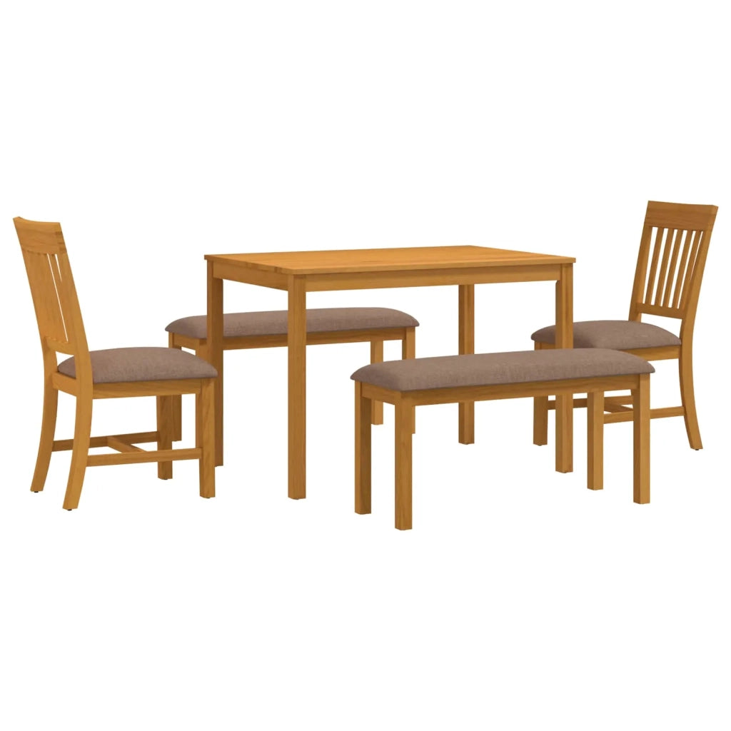 Set da pranzo 5 pz Grigio Legno di Quercia Massello 3430278