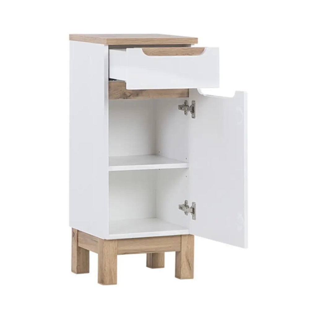 Insieme ERMANO: mobile sottolavabo 80cm + lavabo da incasso + sifone + colonna + mobili con specchi