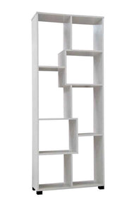 ERMES LIBRERIA IN LEGNO 70 X 24 X 178 CM COLORE BIANCO