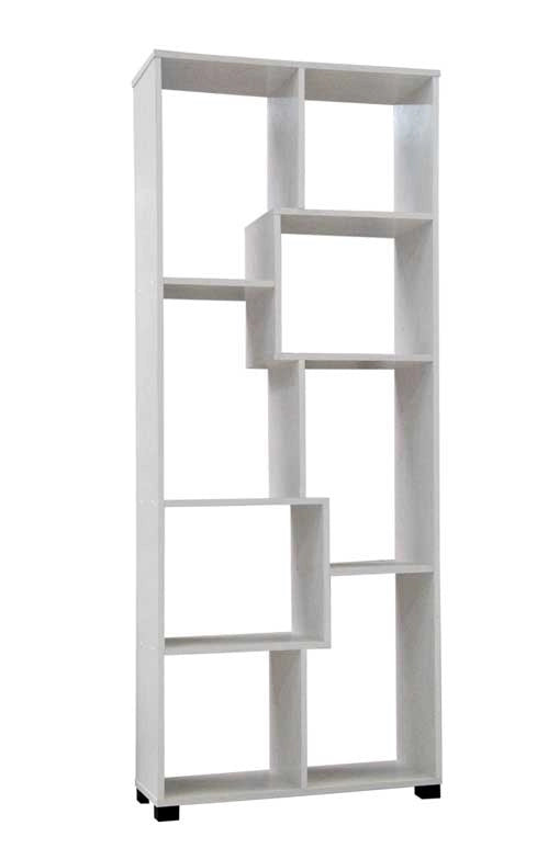 ERMES LIBRERIA IN LEGNO 70 X 24 X 178 CM COLORE BIANCO