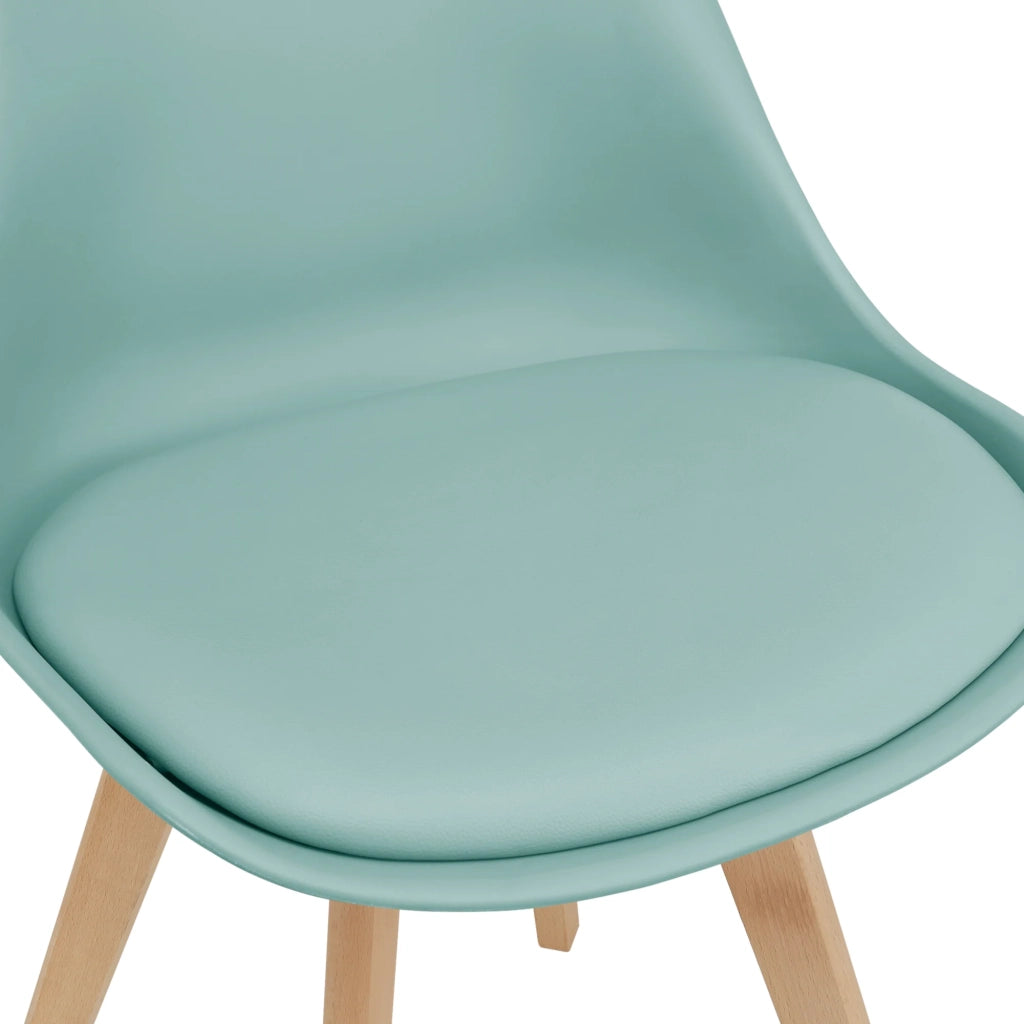 Set di 6 sedie da pranzo similpelle faggio colore menta 03_0006781