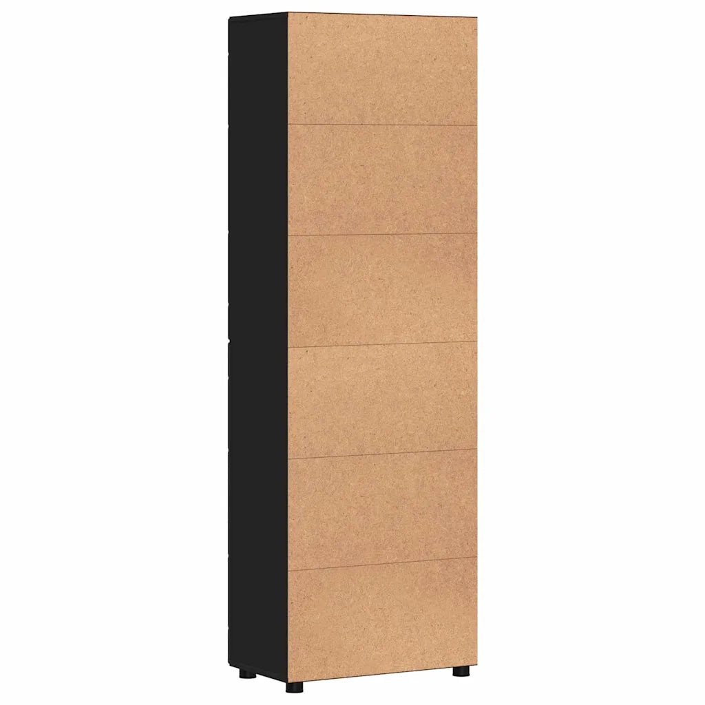 Credenza FLORIN Nero 60 x 35 x 182 cm Legno multistrato 3397915