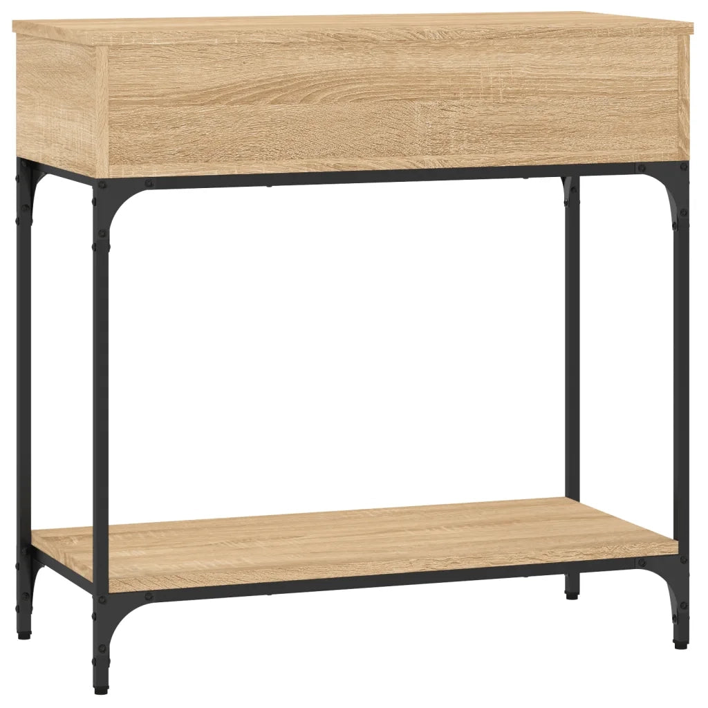 Tavolino Consolle-Tavolino da soggiorno-Tavolo Rovere Sonoma 75x34,5x75cm Legno Multistrato 712085