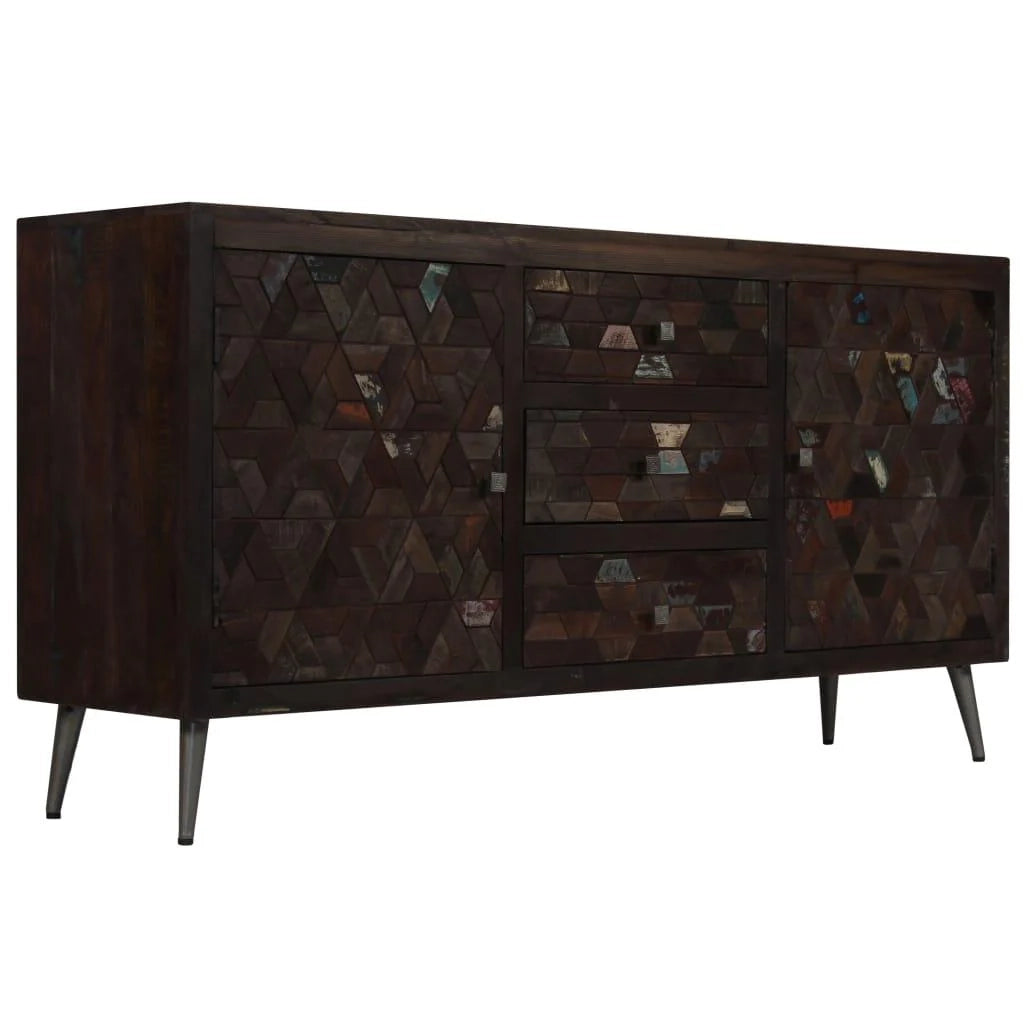 Credenza buffet consolle mobile contenitore in legno massello di recupero 160 cm 4402097