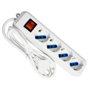 Astuccio A 4 Prese Bival./Schu.C/Cavo