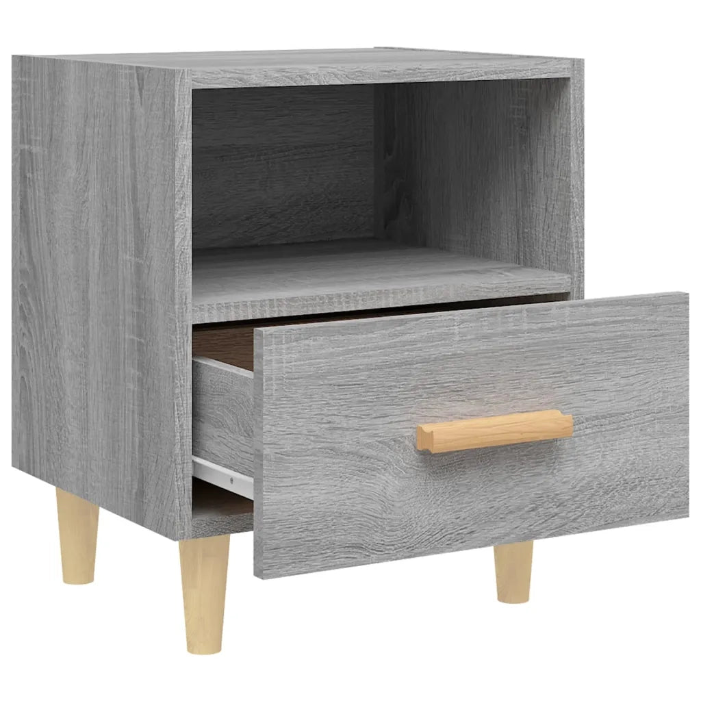 Comodino | Armadio da Notte | Mobiletto da notte Grigio Sonoma 40x35x47 cm