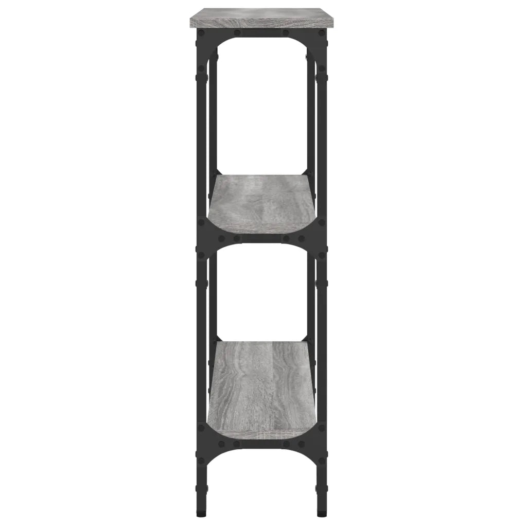 Tavolino Consolle-Tavolino da soggiorno-Tavolo Grigio Sonoma 75x22,5x75 cm Legno Multistrato 650679