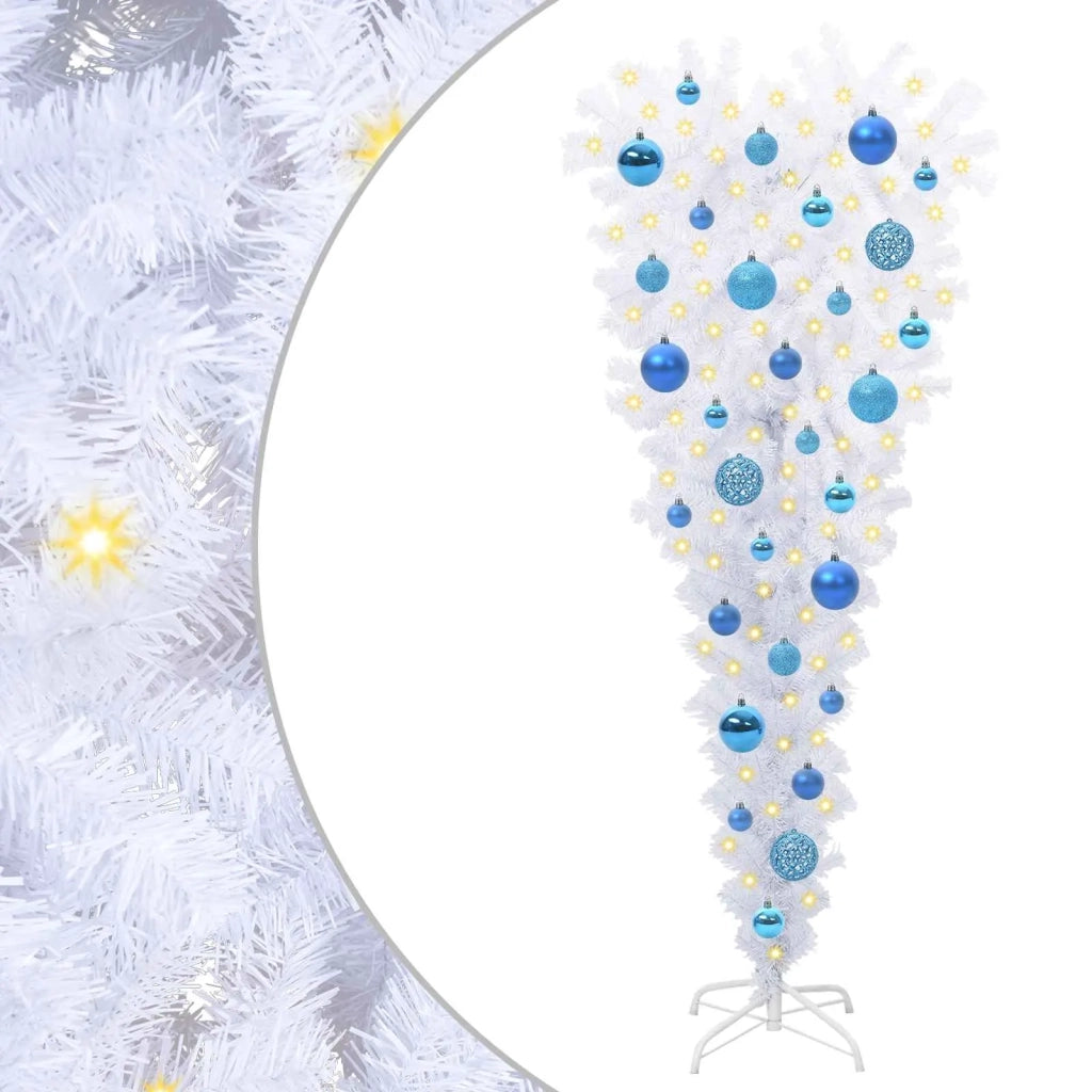 Albero di Natale artificiale Bianco 120 cm PVC e Acciaio 3426695