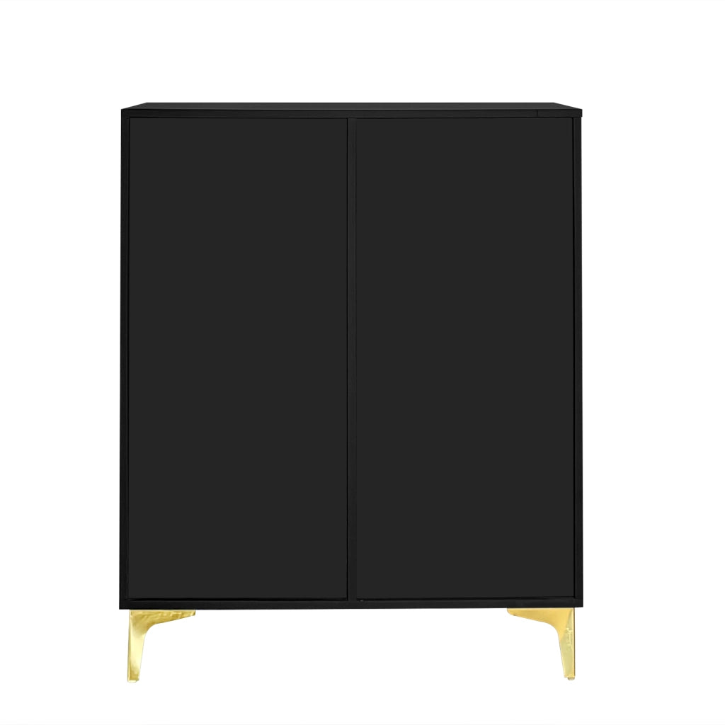 Credenza Scarpiera con Cassetti e Ripiani ¨C Xylo ¨C Bianco con Decori Dorati