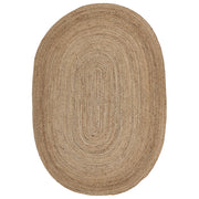Tappeto Beige di Juta intreccio naturale riscaldamento a pavimento 160 x 230 cm