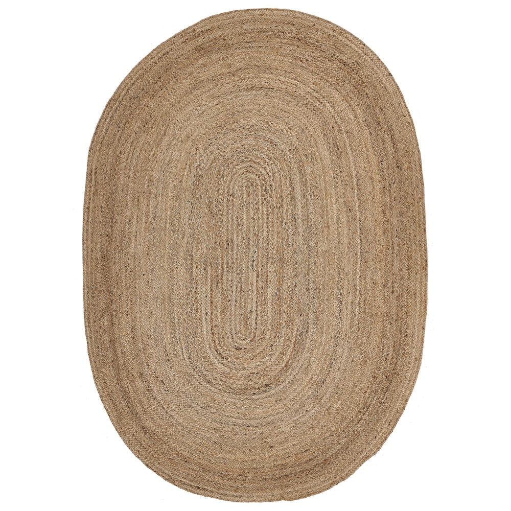 Tappeto Beige di Juta intreccio naturale riscaldamento a pavimento 160 x 230 cm