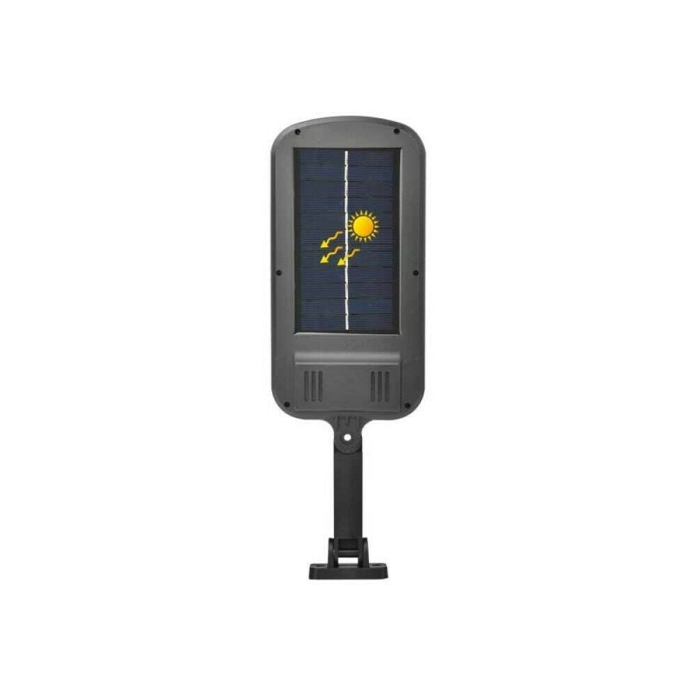 Trade Shop - Faro Lampione Stradale Pannello Solare Fotovoltaico Sensore 150 Led Cob Ta140 -