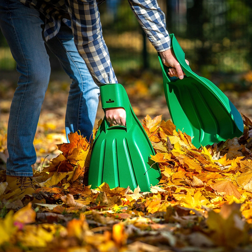 Raccoglitore di foglie KADAX, rastrello per erba in plastica, Bear Paw Garden