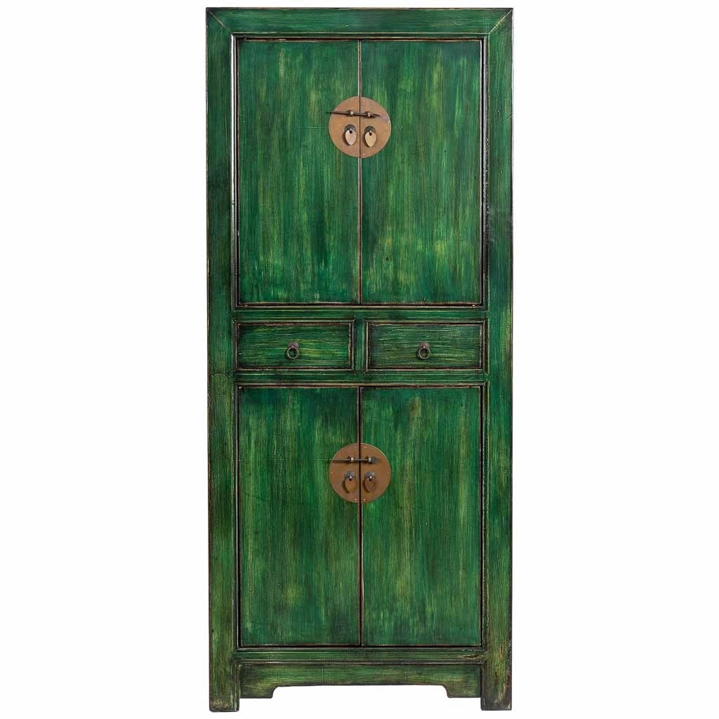 Armadio in legno verde 80x48x184h cm
