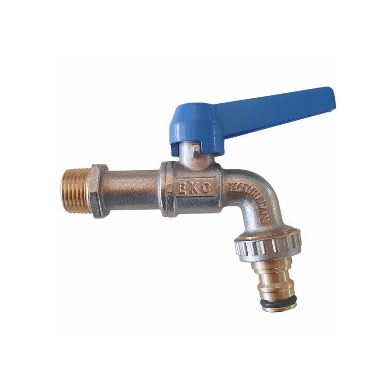 Rubinetto Ottone Sfera 1/2" Attacco Rapido Enolgas