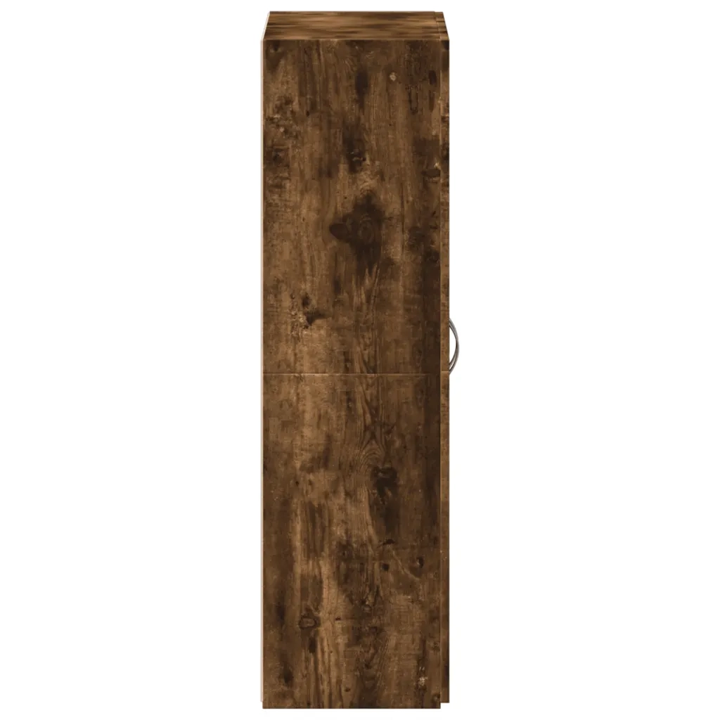 Schedario Rovere Fumo 60x32x115 cm in Legno Multistrato