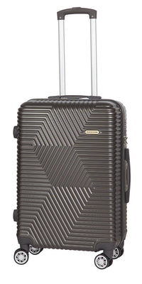 Trolley Valigia Media Rigido in ABS 4 Ruote TSA Ravizzoni Haiti Antracite