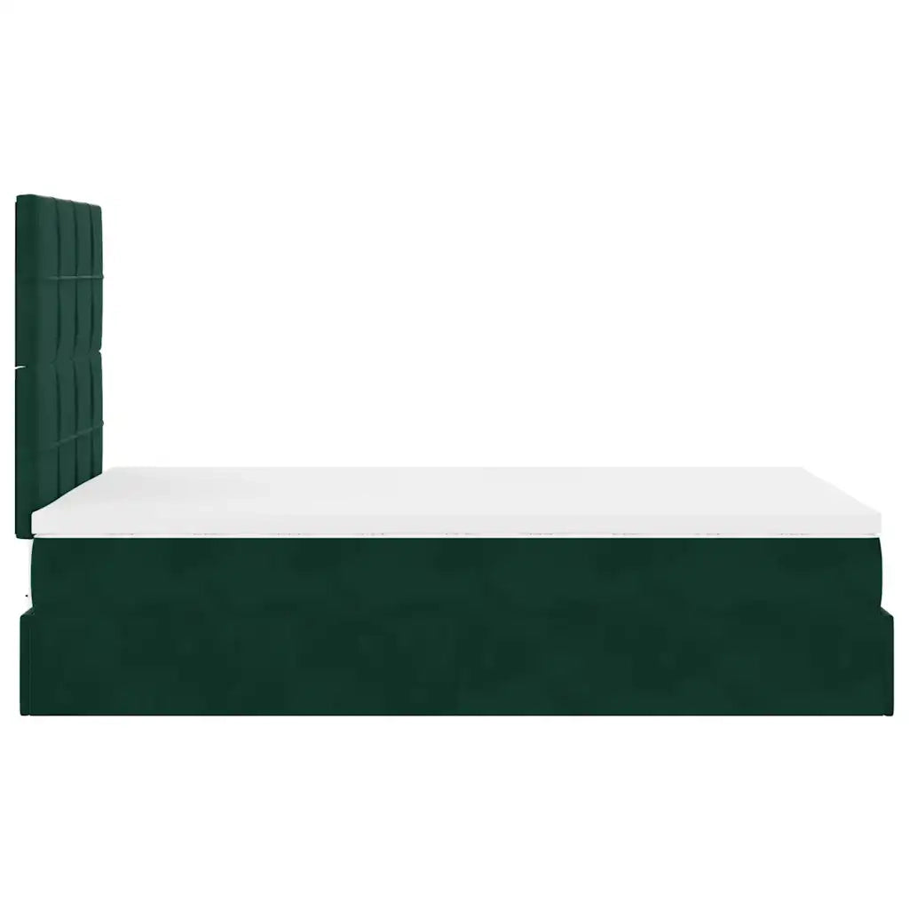 Struttura Letto Pouf con Materassi 120x190 cm Velluto 3314309