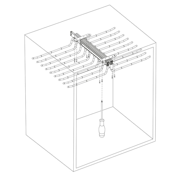Porta Pantaloni Doppio Estraibile per Armadio 18 Posti in Acciaio Emuca Cromato