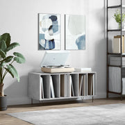 Mobile Porta Dischi Grigio Cemento 100x38x48 Legno Multistrato 831752
