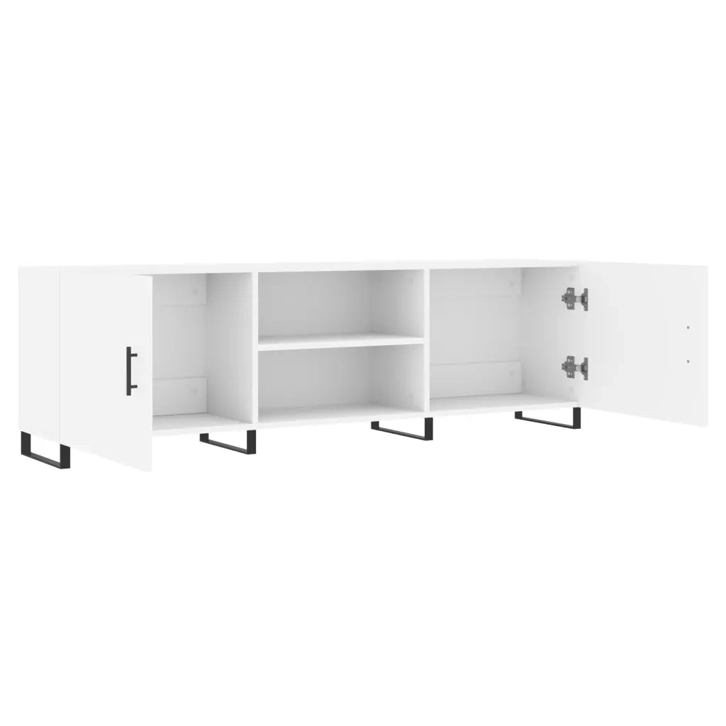 Mobile Porta TV Bianco 150x30x50 cm in Legno Multistrato 829116