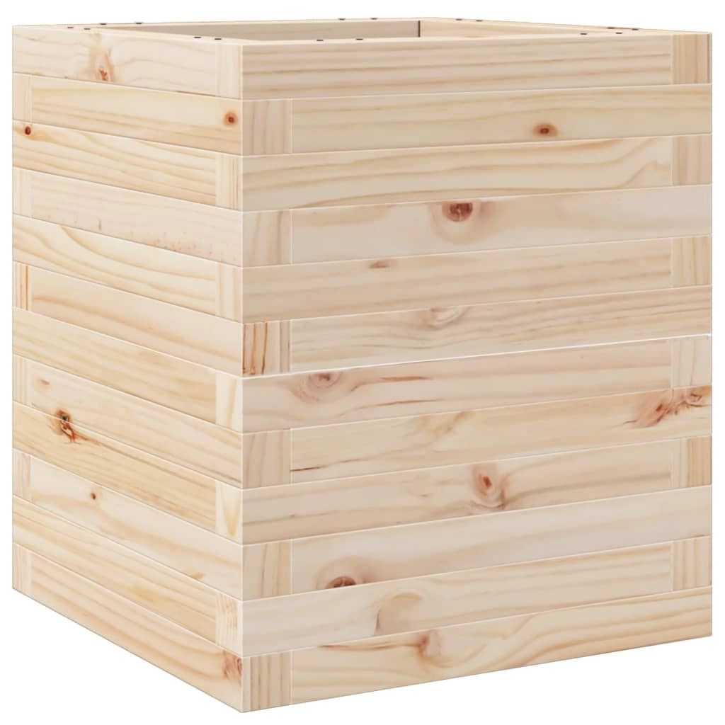 Fioriera rialzata per piante e fiori terrazza giardino 40 x 40 x 46 cm legno di pino massiccio marrone 02_0037562