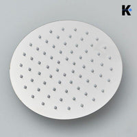 JANA | Set pioggia premium in acciaio inox spazzolato | Miscelatore doccia di design | Miscelatore doccia completo di doccetta